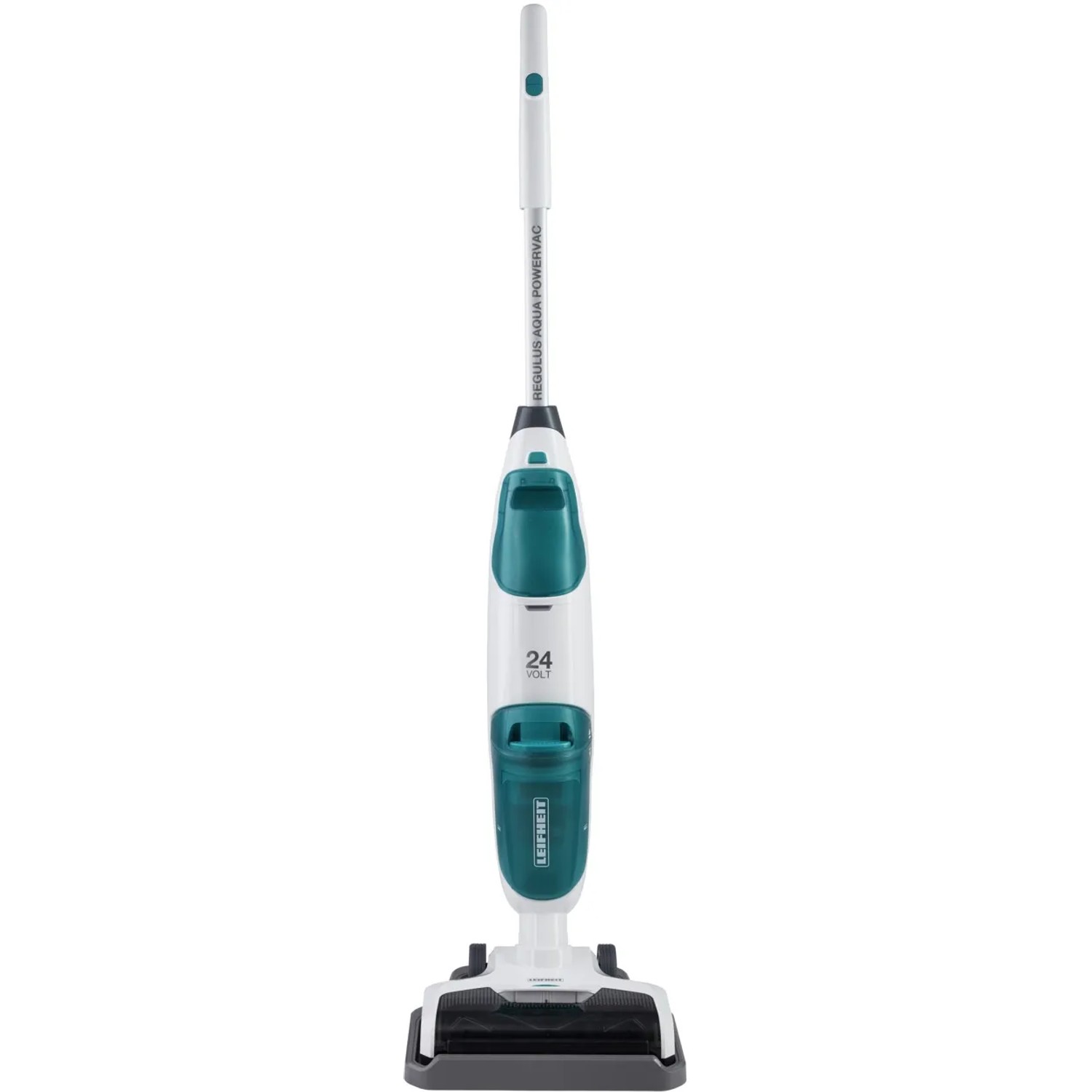 Leifheit Akku-Saugwischer Regulus Aqua PowerVac, kabelloses Reinigungsgerät in Weiß/Türkis.
