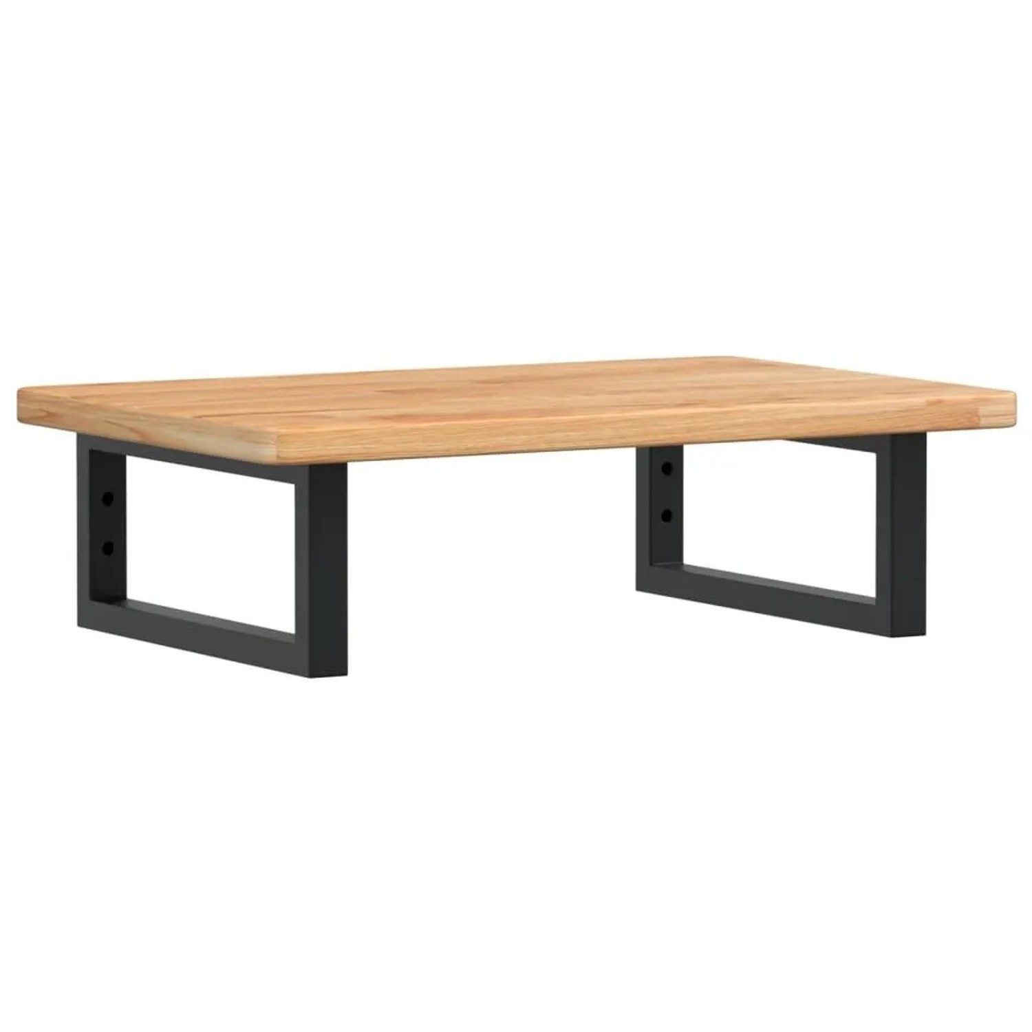 vidaXL Waschtischplatte mit Halterung Stahl und Massivholz Eiche 3302341 günstig online kaufen