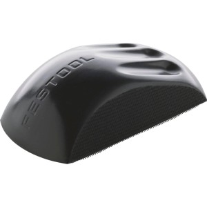 Festool Schleifklotz HSK-D 150h weich, schwarz, ergonomisch geformt für Handschliff mit 150 mm Schleifscheiben.