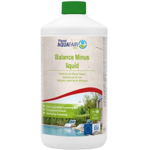 Planet Aquafair Balance Minus Liquid 1l zur pH-Wert Senkung im Pool.