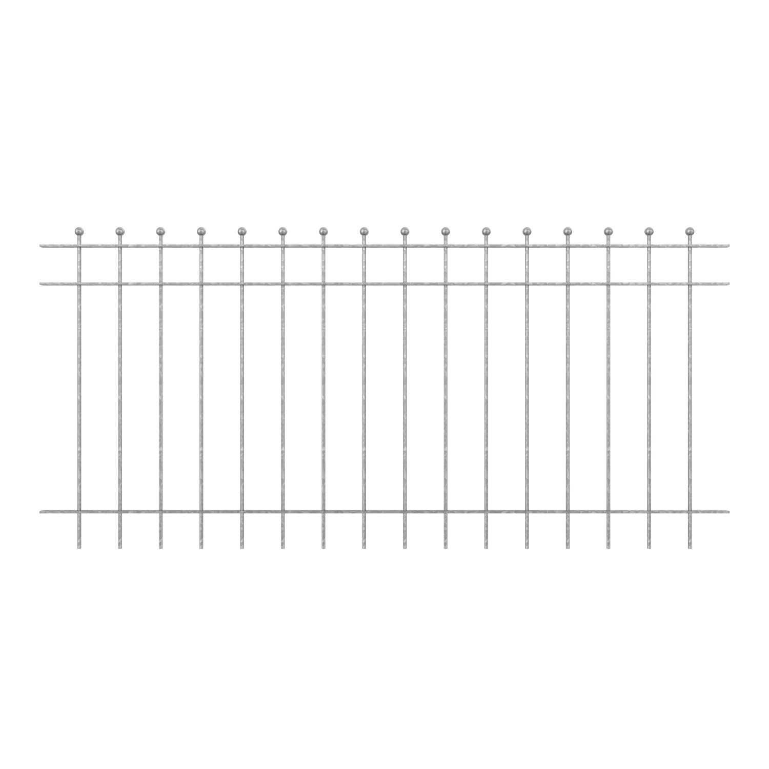 Eleo Gartenzaun Como 192,5 cm x 90 cm Feuerverzinkt