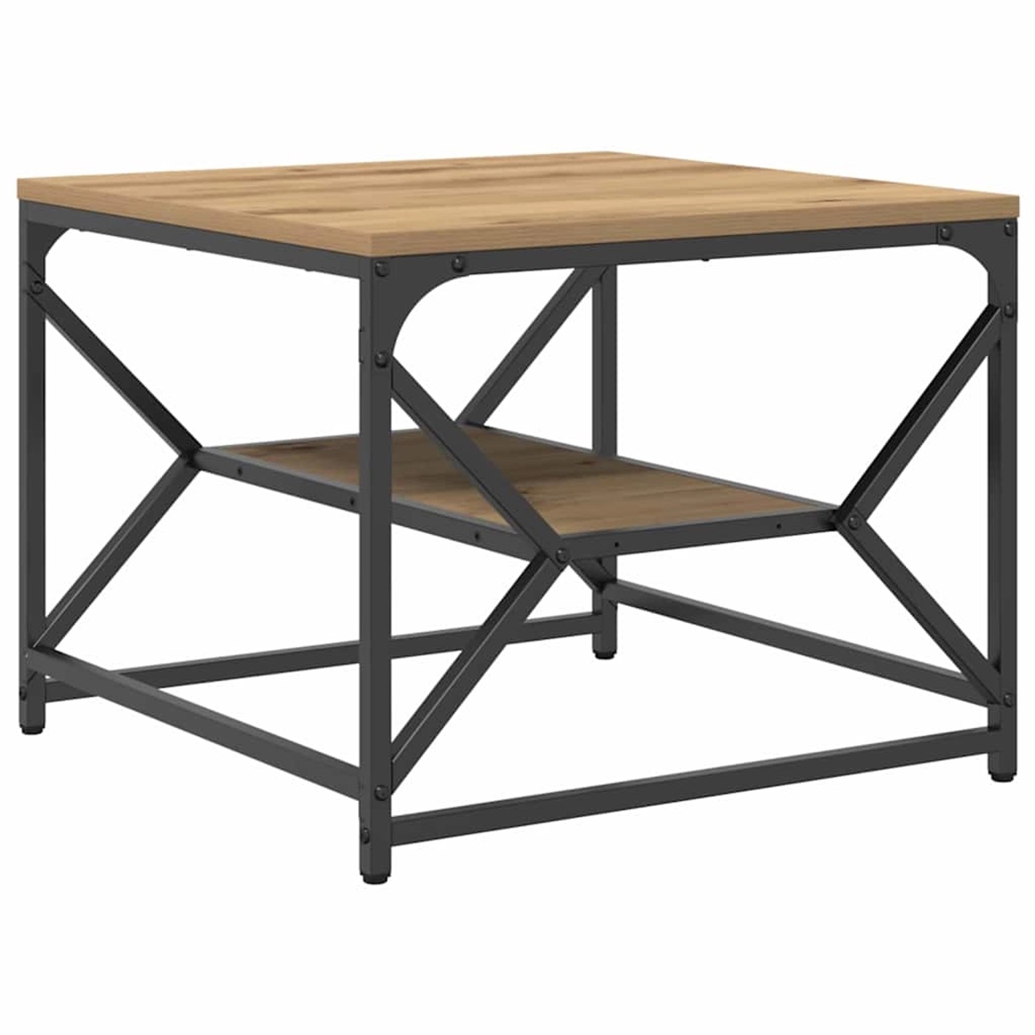 vidaXL Couchtisch Eiche handwerklich 51 x 50 x 40 cm 868230 günstig online kaufen