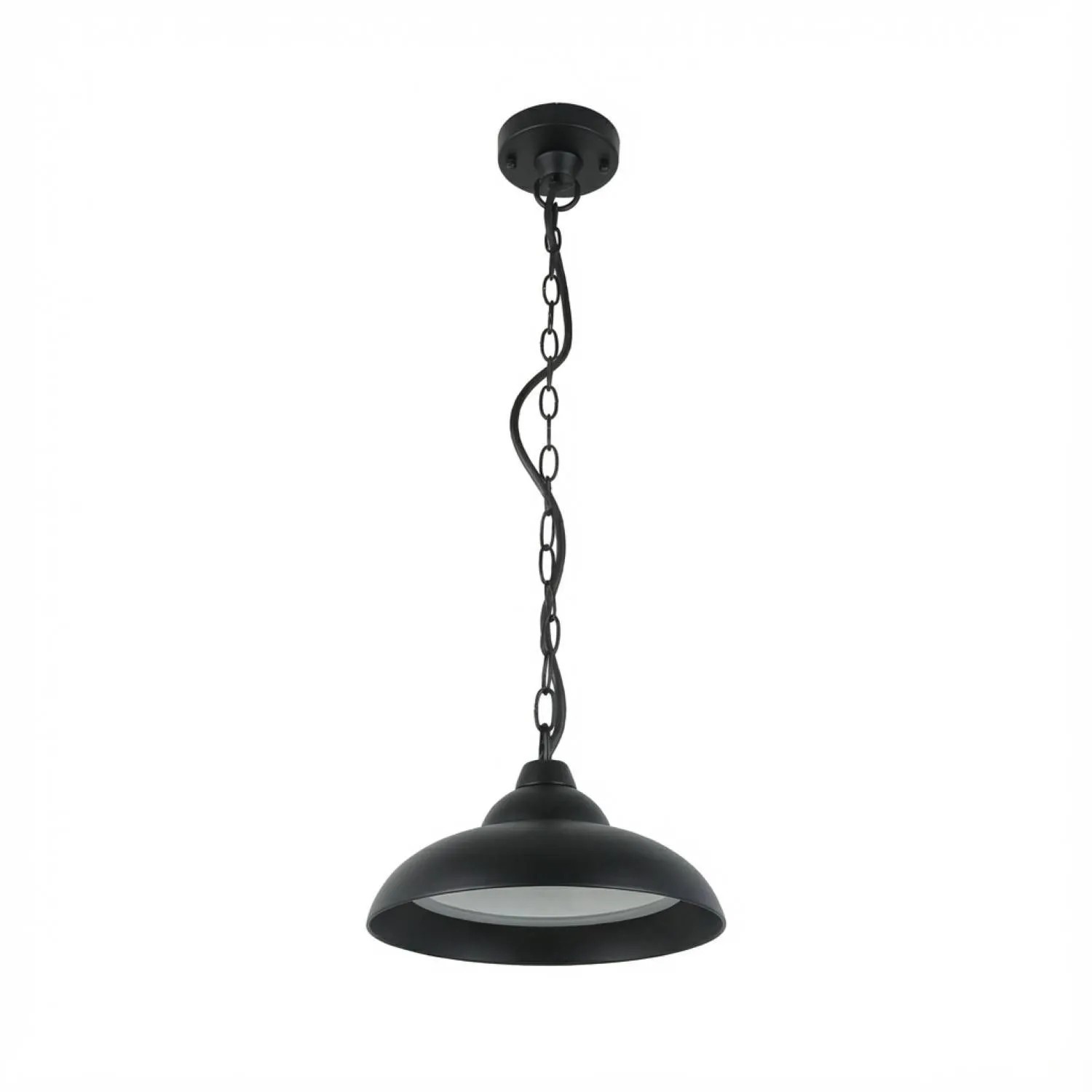 EASYLIGHT LED Außenleuchte Hängend IP54 25 CM Breit Aluminium Schwarz 3000 K