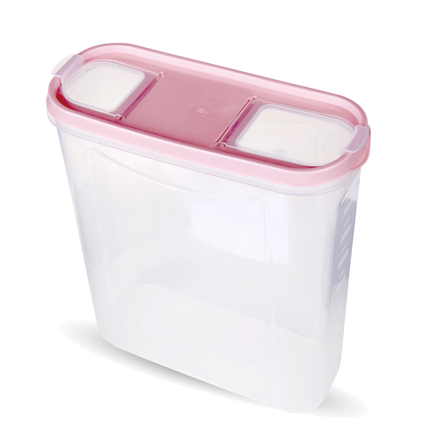 Bestlivings Frischhaltebox Schüttdose, 4,5L, 8er Pack, Altrose. Vorratsdose aus Kunststoff mit rosa Deckel.