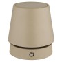 Dimmbare Globo LED-Tischleuchte Carlos, 28 cm, sandfarben matt, mit Touch-Funktion.