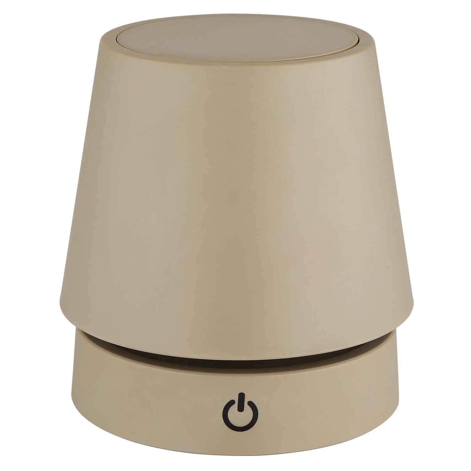 Dimmbare Globo LED-Tischleuchte Carlos, 28 cm, sandfarben matt, mit Touch-Funktion.