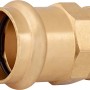 Press-Übergangsmuffe aus Rotguss, 28 mm x 24,1 mm (Rp 3/4), für Kupferrohr-Verbindungen.