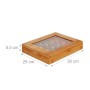 Relaxdays Kapselbox Bambus Natur mit 24 Fächern 5,5 cm x 30 cm x 25 cm 800 g_4