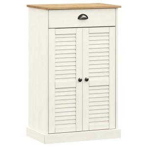 vidaXL Schuhschrank VIGO Weiß 60x35x96 cm Massivholz Kiefer 353167
