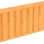 Skan Holz Deckelschalung Brüstung aus Douglasie für Terrassenüberdachung, Pfostenabstand 170cm.