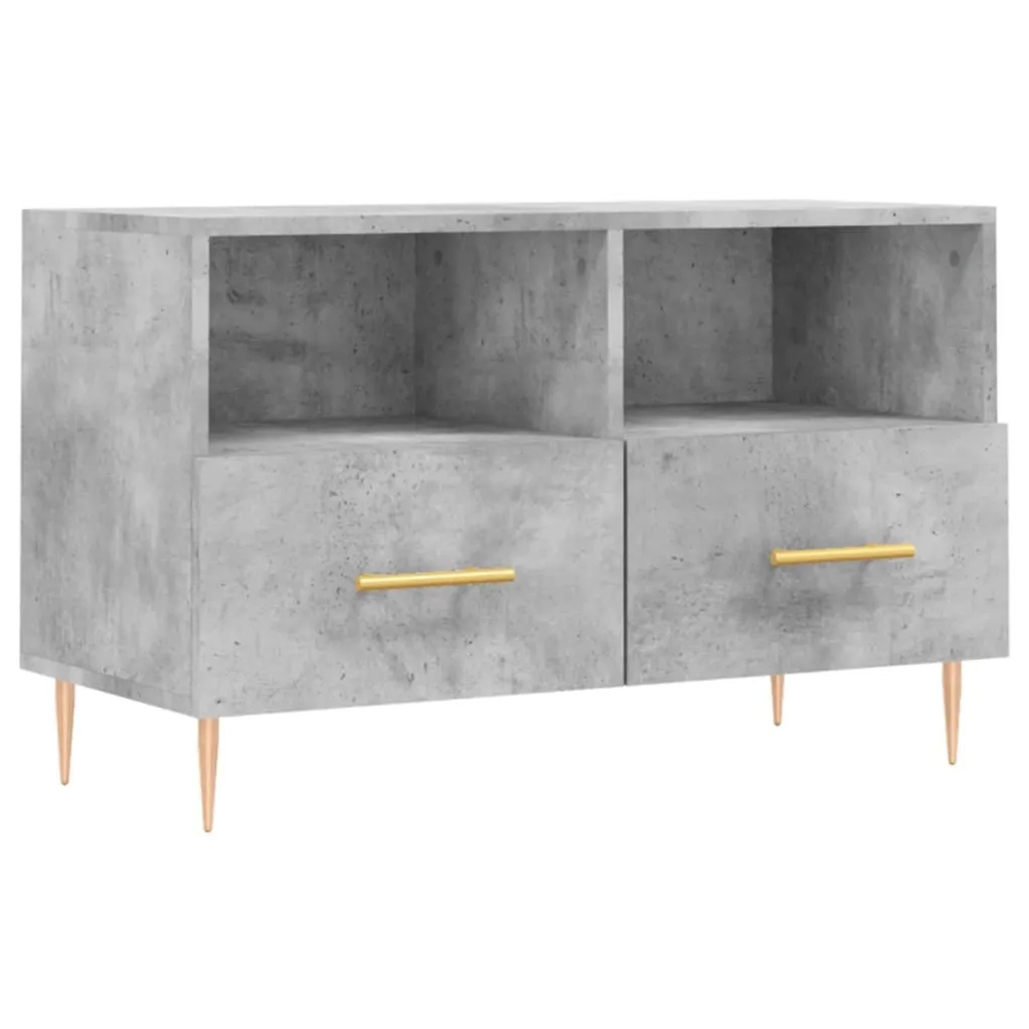 vidaXL TV-Schrank Betongrau 80x36x50 cm Holzwerkstoff  Modell 10