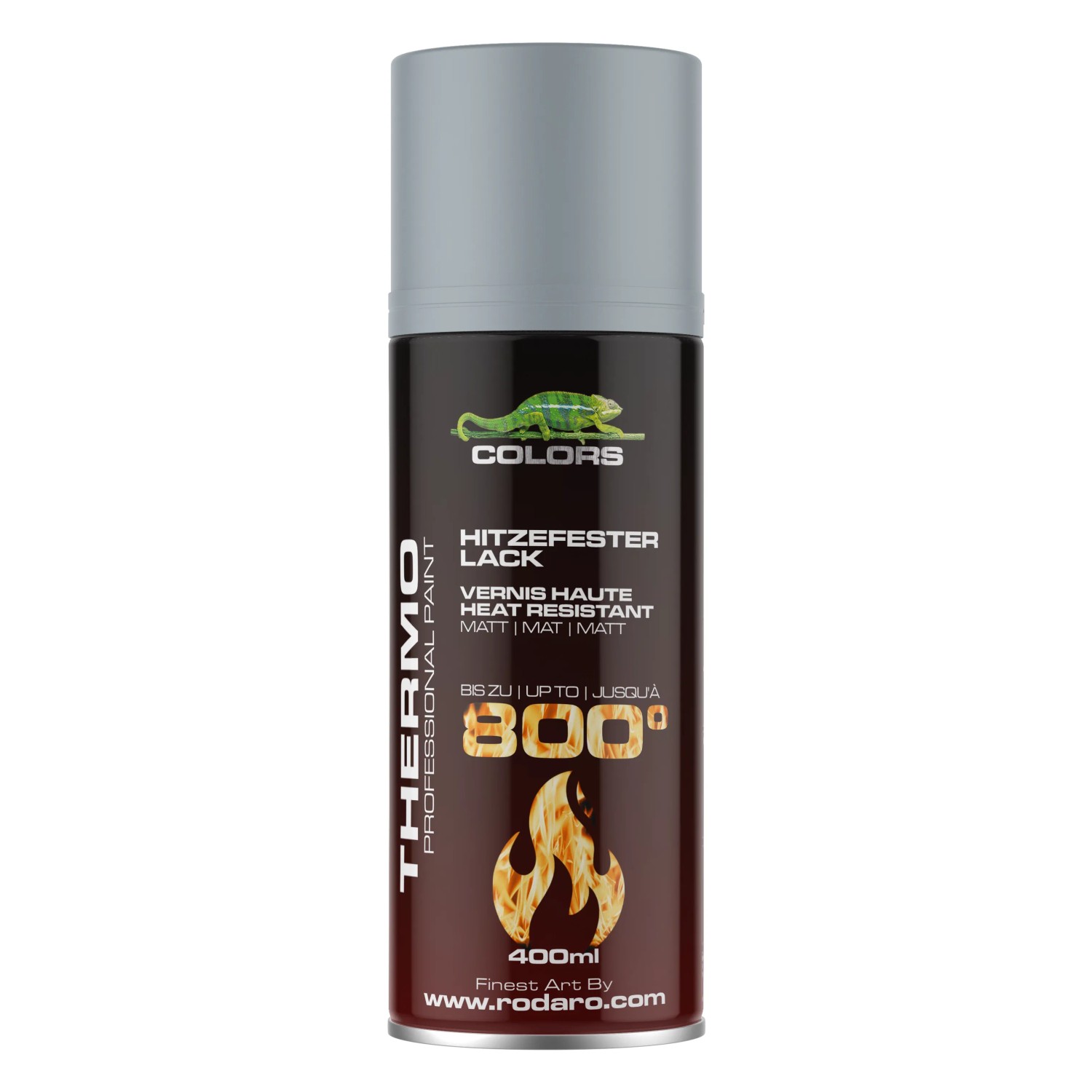COLORS Hitzefest Spraylack Hochtemperatur Silber Matt 400 ml