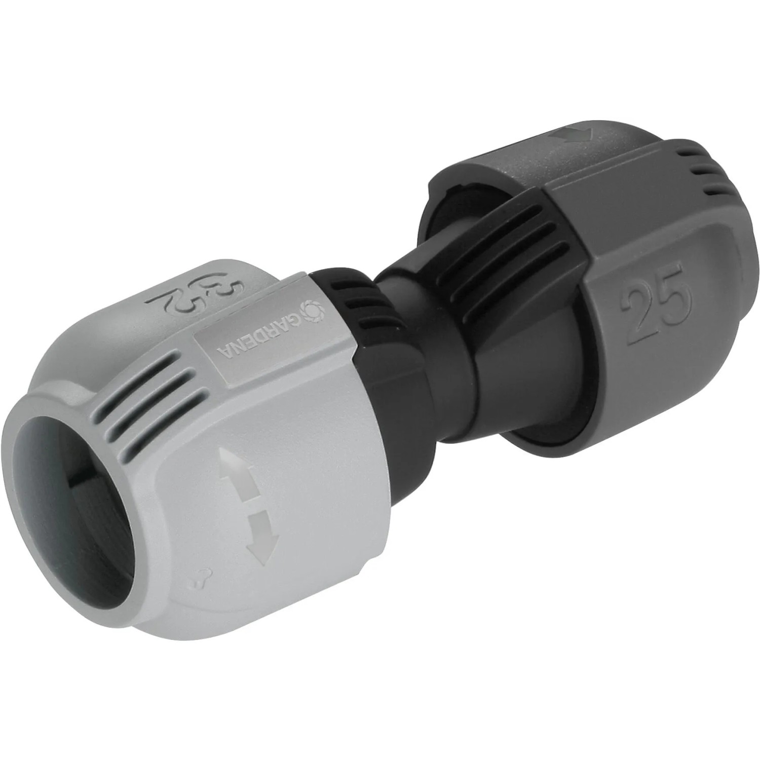 Gardena Reduktionsverbinder 32 mm auf 25 mm für Micro-Drip-Systeme.