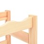 Detailansicht: VidaXL Weinregal aus Kiefernholz für 56 Flaschen. Holzregal für Weinflaschen.
