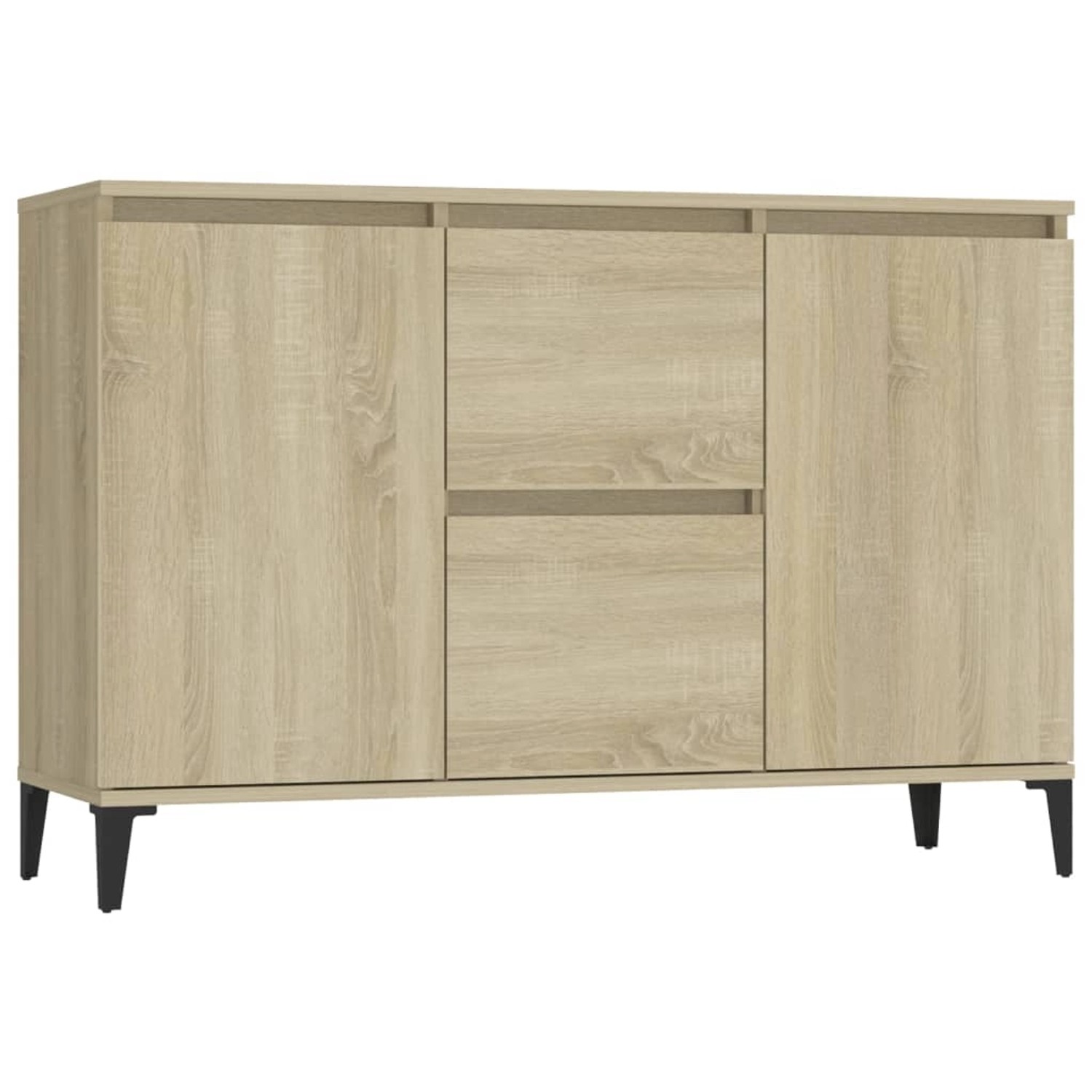 vidaXL Sideboard Sonoma-Eiche 102x35x70 cm Holzwerkstoff 806115