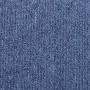 Nahaufnahme einer blauen, getufteten Stufenmatte aus Polypropylen-Stoff. Zeigt die feine Textur des Materials.