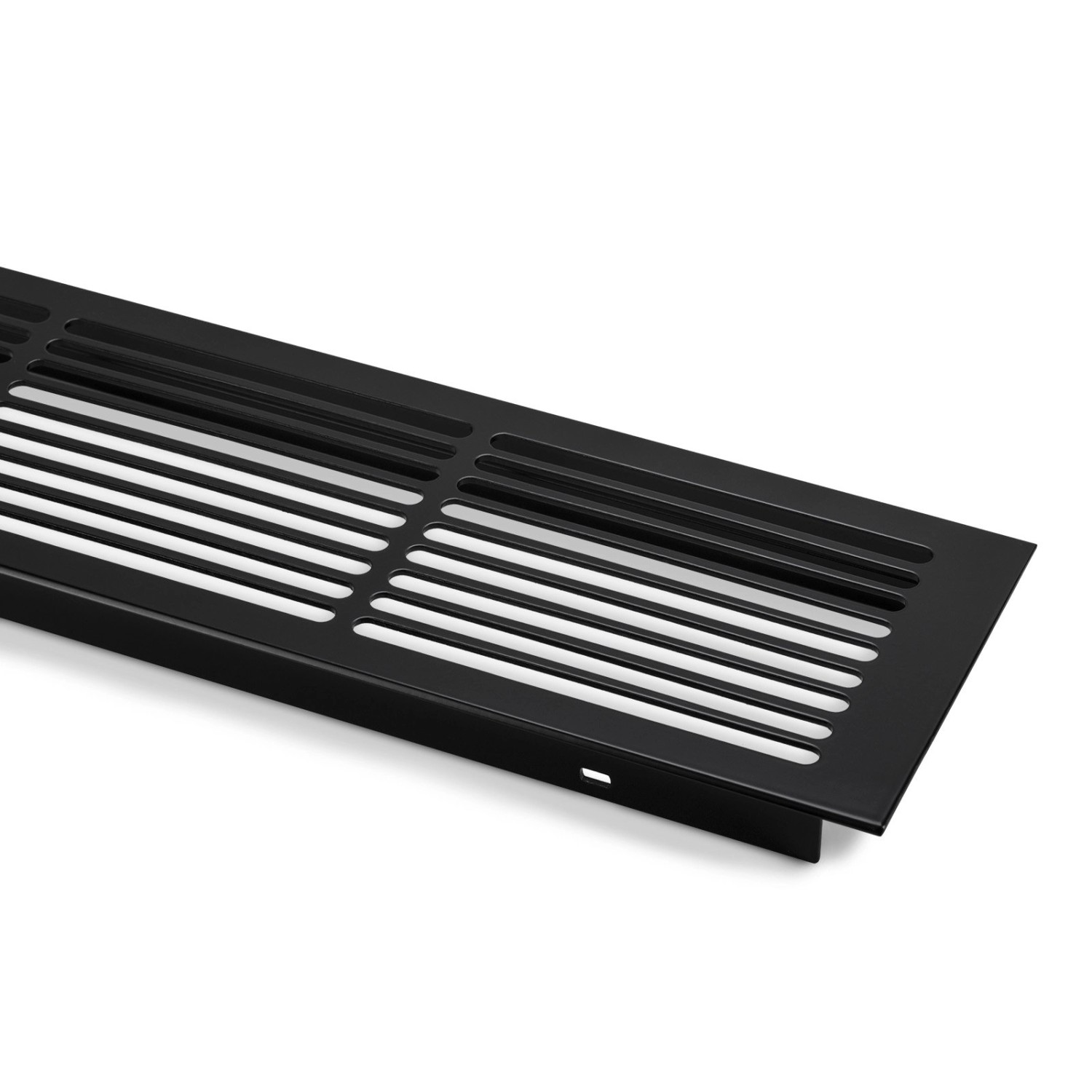 SOTECH Lüftungsgitter Schlitzlochung Aluminium 500 x 86 mm Schwarz günstig online kaufen