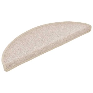vidaXL Stufenmatten 30 Stk 56x17x3 cm Taupe Halbrund 3365739