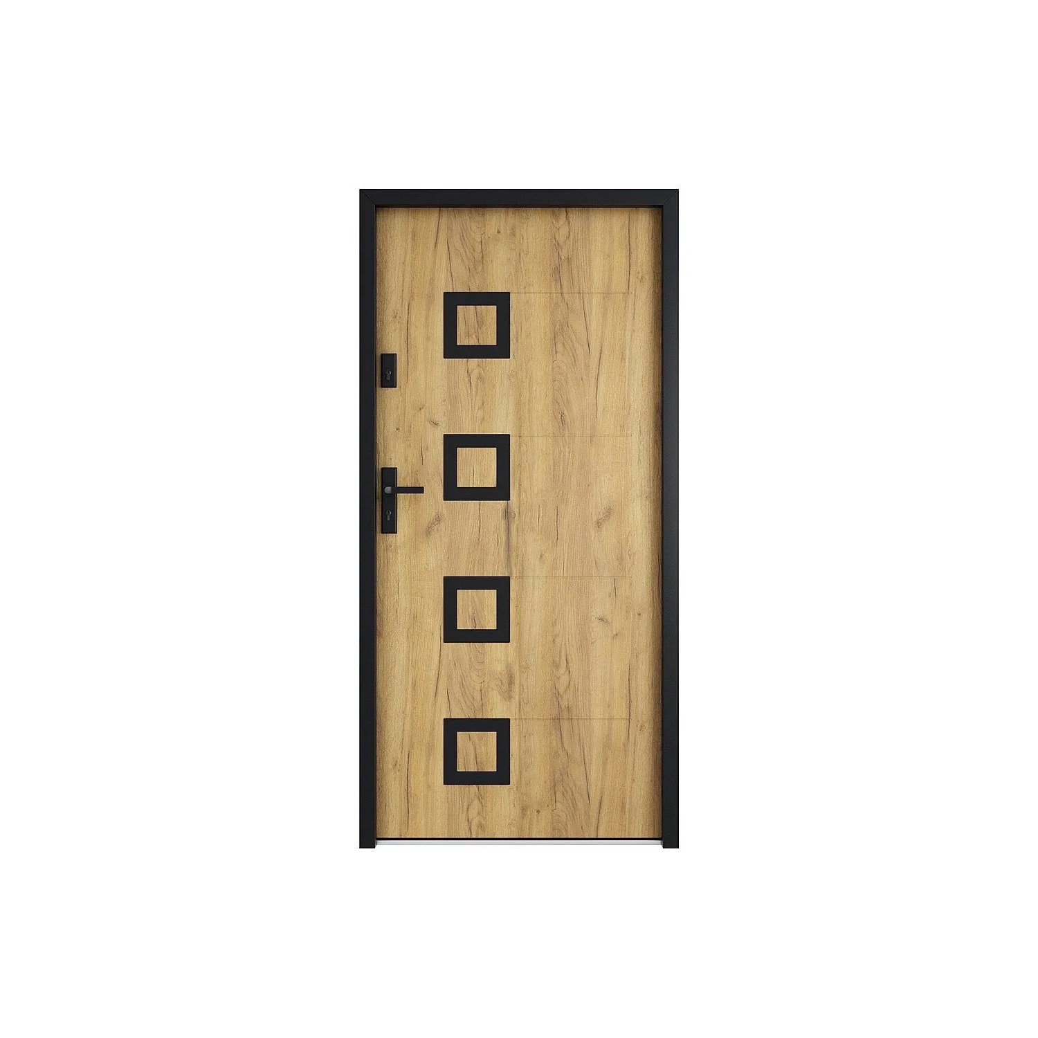Vente-unique Haustür Tifana Naturfarben Hell 95 cm
