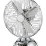 OBI Tischventilator, Ø 30 cm, Chrom, Metall-Ventilator für den Schreibtisch.