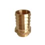 Klasebo Schlauchstutzen aus Messing, 3/4 Zoll AG, 13 mm, goldfarben.