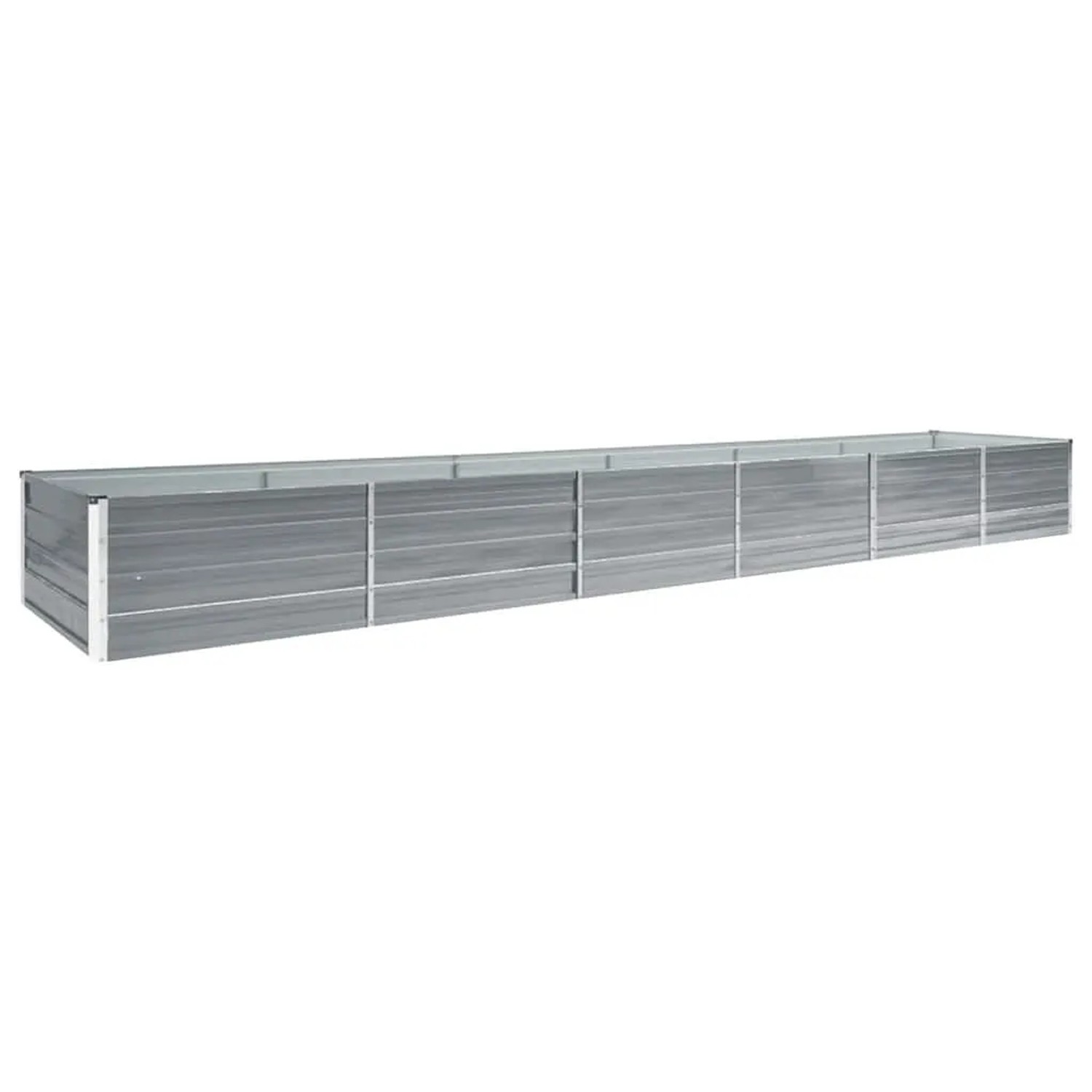 Furnicato Garten-hochbeet Verzinkter Stahl 480x80x45 Cm Grau