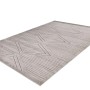 Moderner grauer Kurzflor Teppich 160x230 cm mit Rautenmuster.