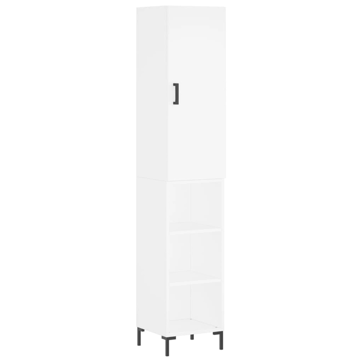 vidaXL Highboard Weiß 34,5x34x180 cm Holzwerkstoff 3198977 günstig online kaufen