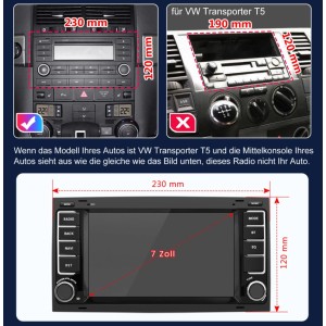 Junsun Autoradio Für VW Touareg T5 Multivan 2+64GB CARPLAY