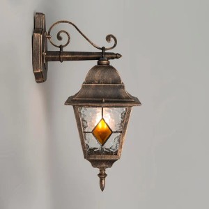 QAZQA Vintage Außenwandlaterne Bronze Antigua Down