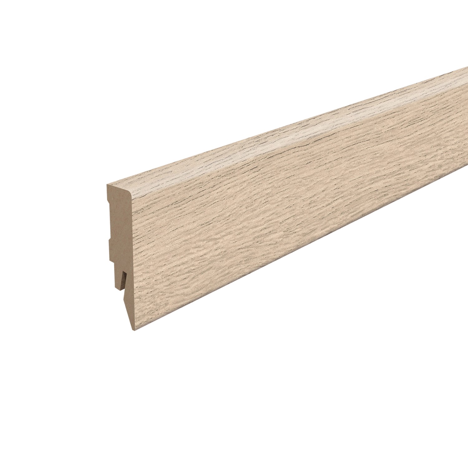 Egger Sockelleiste L696 Kubisch für Fußboden Loja 6 cm Eiche Creme günstig online kaufen
