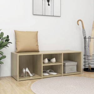 vidaXL Schuhbank Sonoma-Eiche 105x35x35 cm Holzwerkstoff 804466