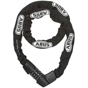 Abus Kettenschloss CH Lock 4411 mit Zahlencode, um Fahrräder sicher anzuschließen.