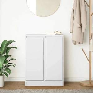 vidaXL Sideboard Weiß 57x34x76 cm Holzwerkstoff 861616