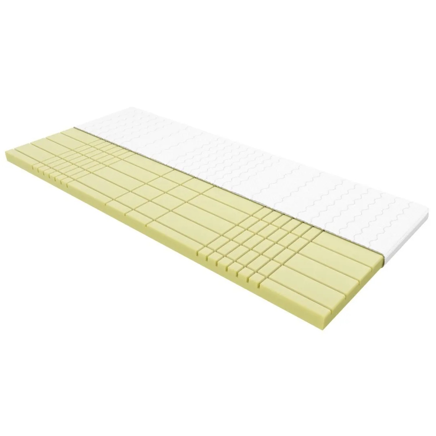 AM Qualitätsmatratzen 3D Deluxe 7-Zonen Kaltschaum Topper RG50 Made in Germany mit Lyocell Bezug & Anti-Rutsch 90x220cm