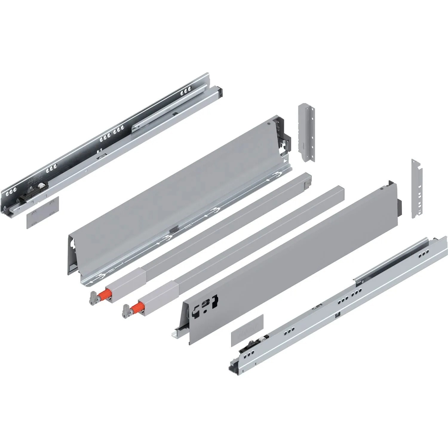 Blum D-Reling Tandembox antaro Vollauszug Blumotion 500 mm 30 kg Grau 1 Paar