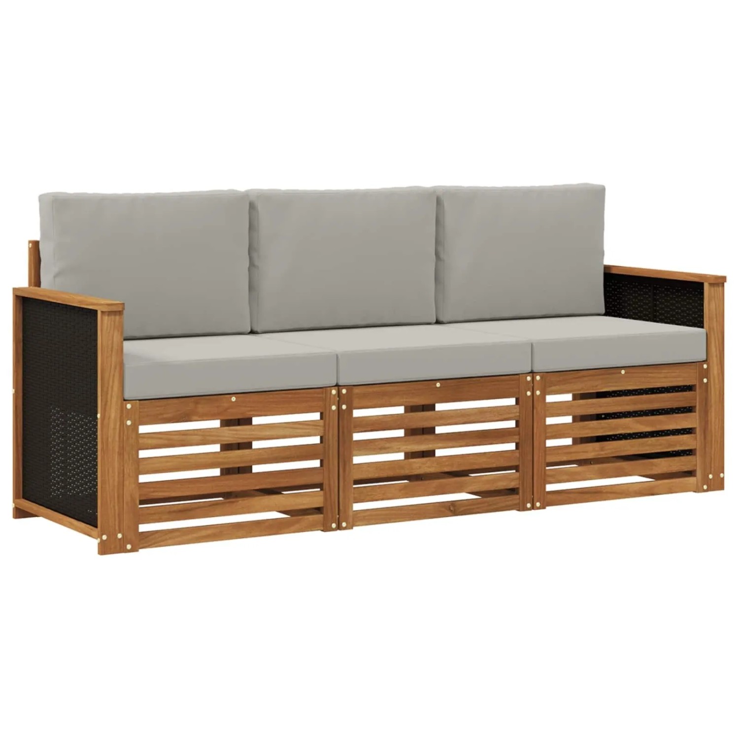 vidaXL Sofagarnituren mit Kissen 3 Stk Massivholz Akazie 3383952