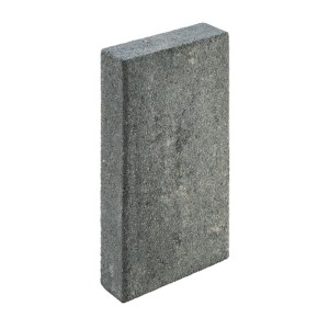 Graphitfarbene Diephaus Limos Palisade, 50x25x8 cm, gestrahlte Oberfläche für Einfassungen & Mauern.