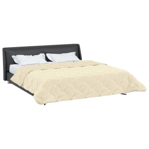vidaXL Sommerdecke Creme 200 x 220 cm Mikrofaser und Teddy-Fleece 42026225