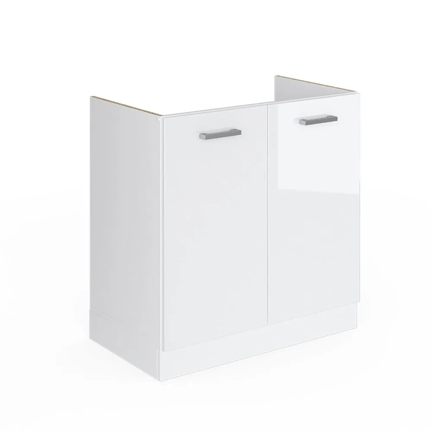 Vicco Spülenschrank R-Line 80 cm Weiß Hochglanz ohne Arbeitsplatte kaufen bei OBI