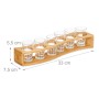 Relaxdays Schnapsbrett Bambus Natur mit 6 Gläsern 33 cm x 7,5 cm x 8 cm 680 g_4