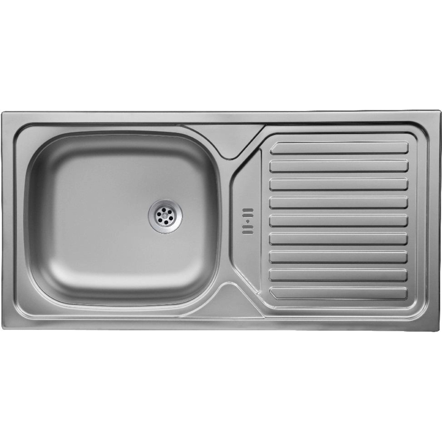 Edelstahl Einbauspüle für Held Möbel Spülenunterschrank Turin 120 cm.