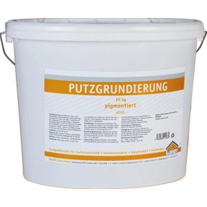 Eimer Laier Putzgrundierung, 25 kg, weiß, für den Innen- und Außenbereich.