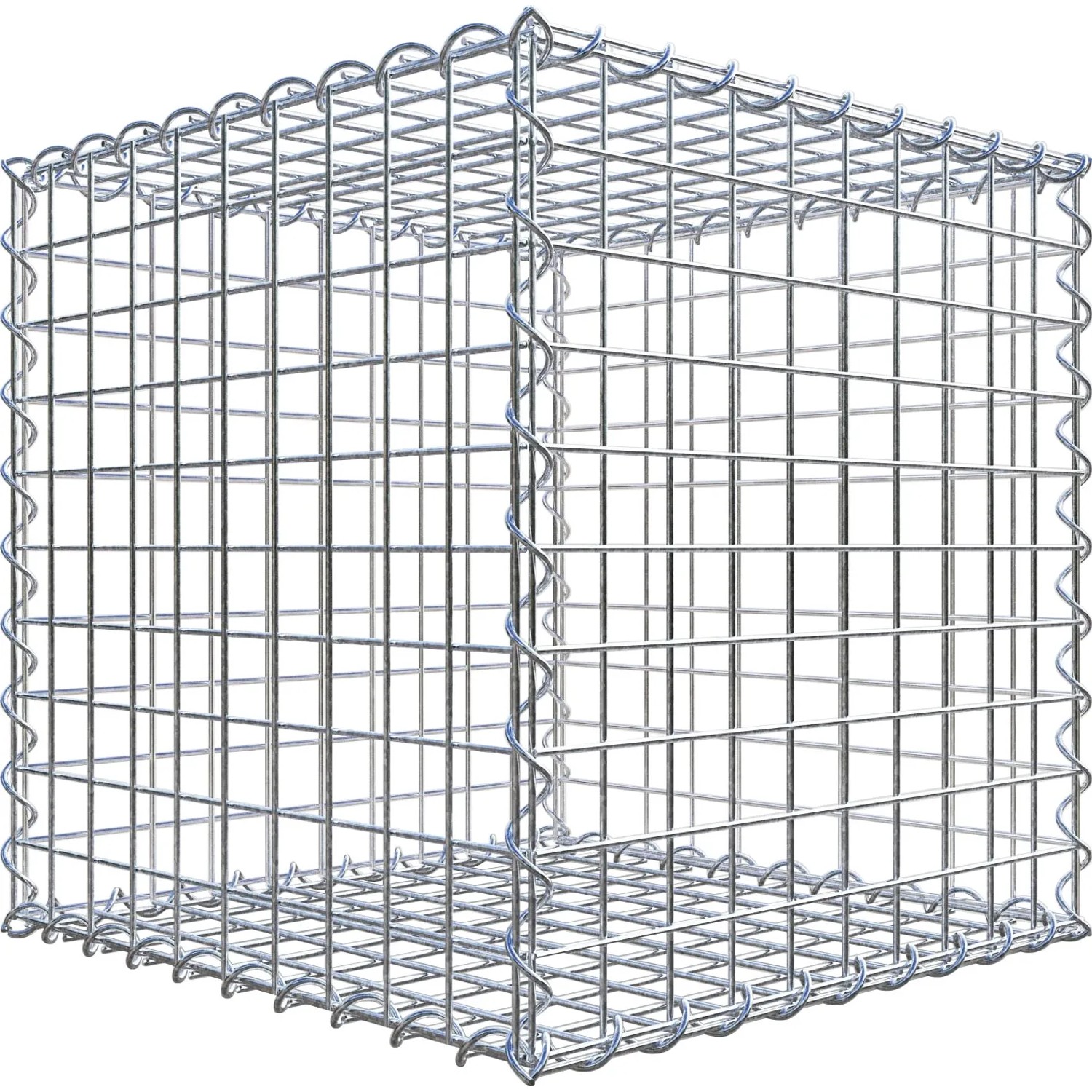 Gabiona Gabionenkorb 50 cm x 50 cm x 50 cm Maschenw 5 cm x 5 cm
