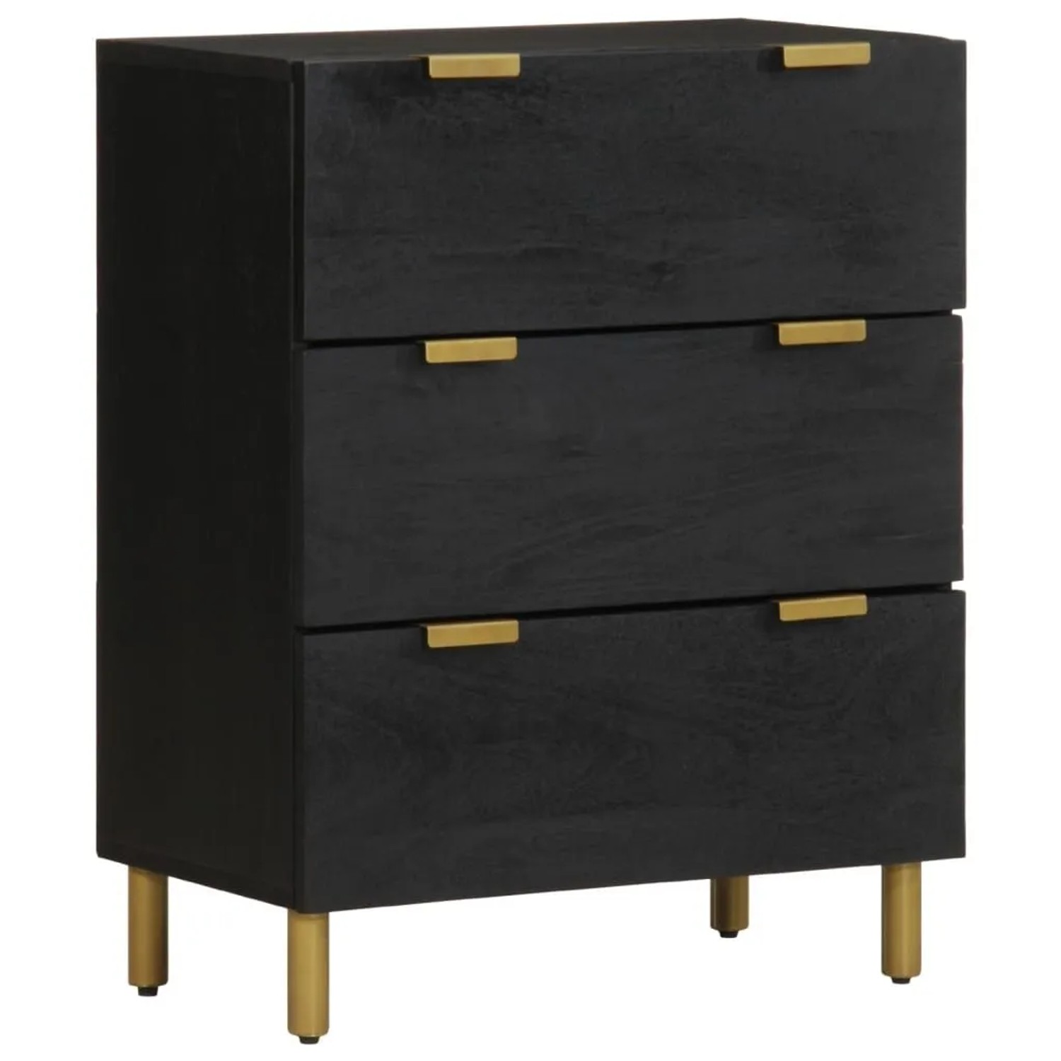 vidaXL Sideboard Schwarz 60x33x75 cm Holzwerkstoff 4017651 günstig online kaufen