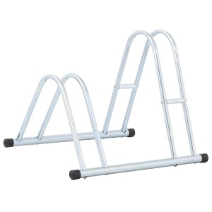 vidaXL Fahrradständer für 2 Fahrräder Freistehend Verzinkter Stahl 4005565