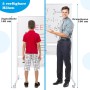 Costway Doppelseitiges Mobiles Whiteboard mit Rollen Weiß 120 x 90 cm_4