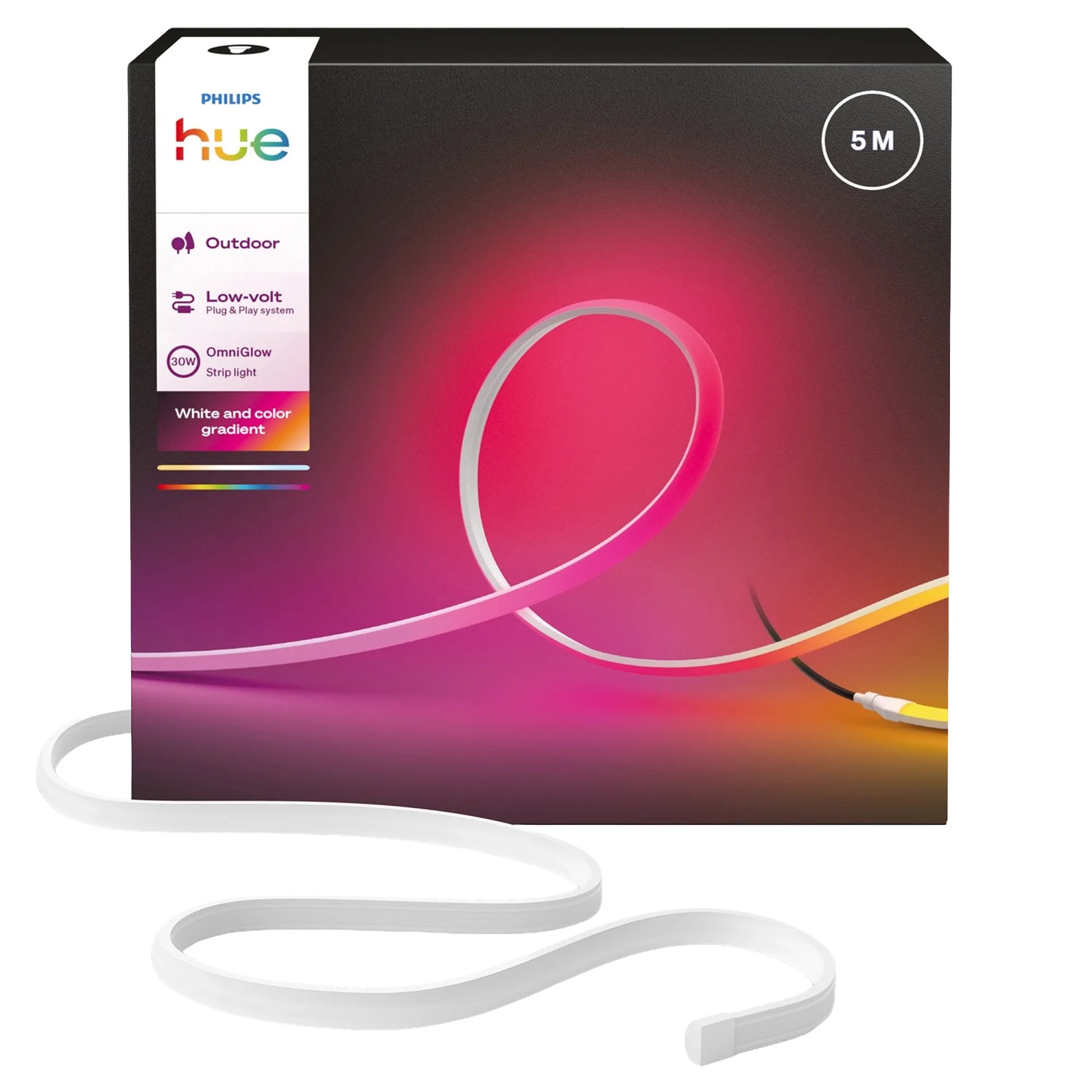 Philips Hue LED-Streifen OmniGlow Weiß 5 m Außen