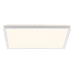 Weiße, flache LED-Deckenleuchte Avola, 29,3 cm, für Küche, Flur oder Arbeitszimmer.