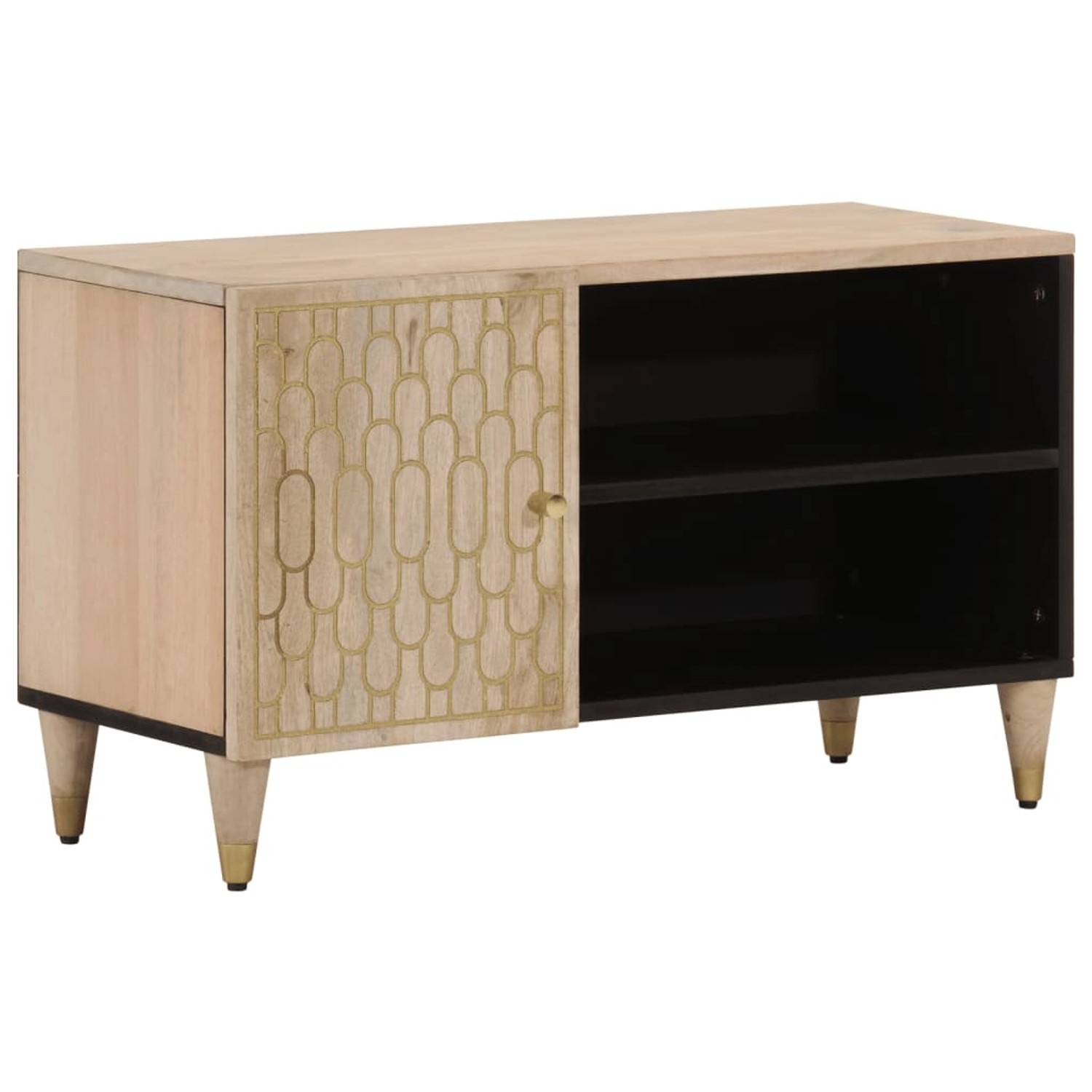 vidaXL TV-Schrank 80x31x46 cm Massivholz Mango 358263 günstig online kaufen